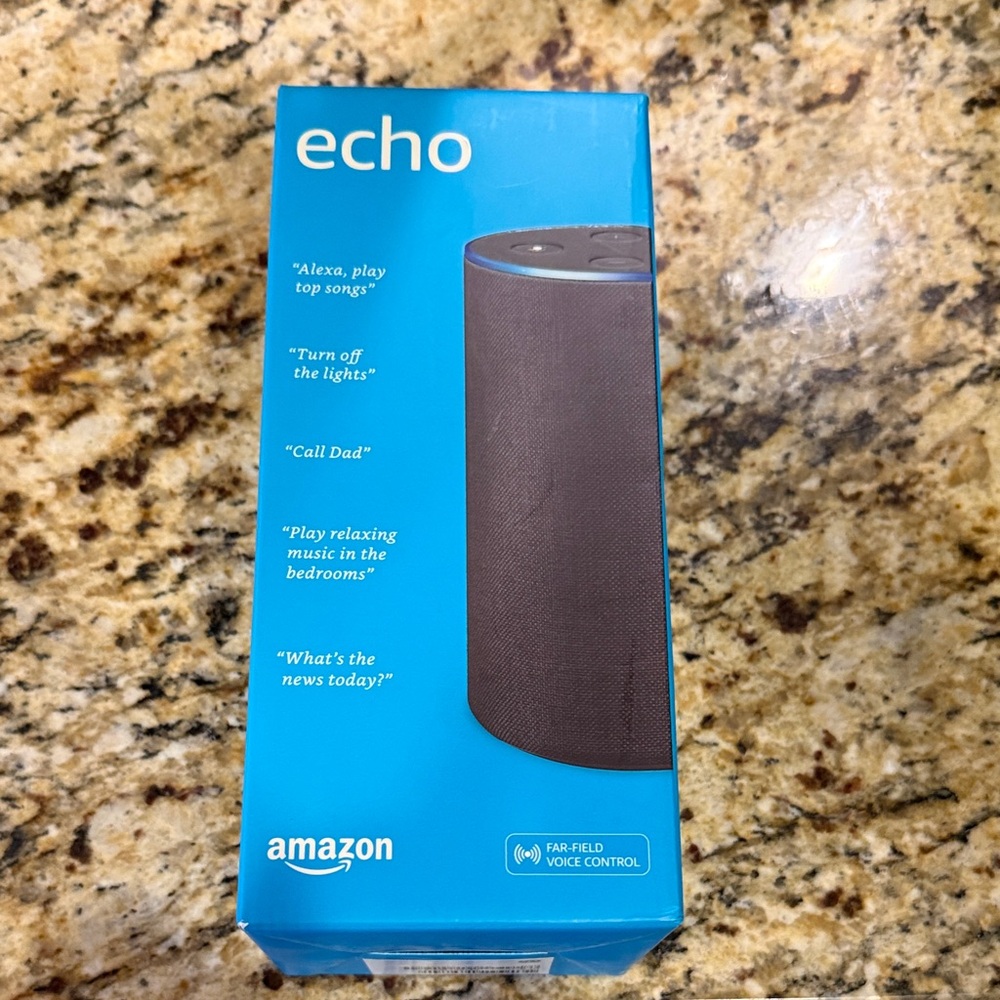 Echo Smart Speaker - Black and Blue